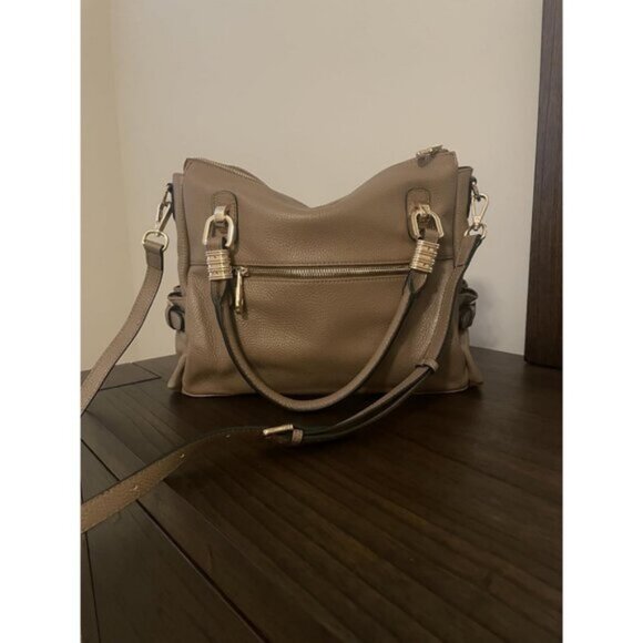 🆕Women Khaki Genuine Leather Purses and Handbags Satchel Tote Shoulder Bag - Picture 4 of 10